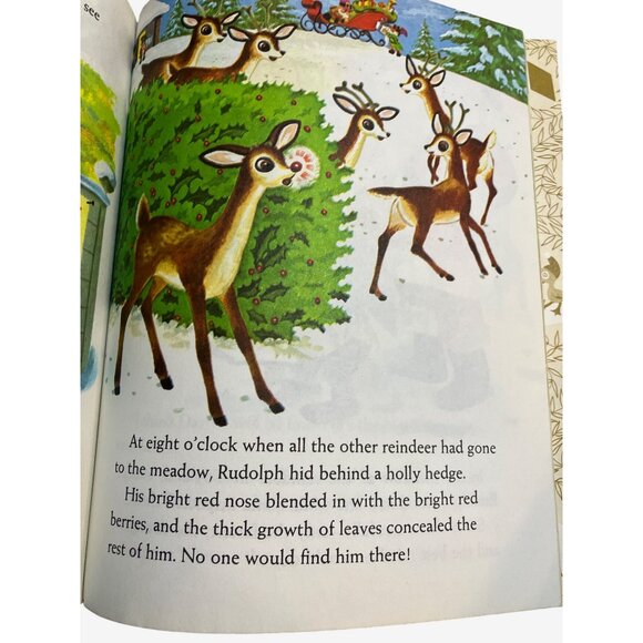 Little Golden Book Rudolph the Red-Nosed Reindeer Classic Childrens Storybook - Picture 6 of 10